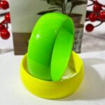 🌈✨ 5-Piece Neon Jelly Acrylic Bangle Bracelet Set – Bold Festival Statement Jewelry