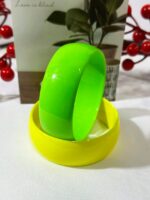 🌈✨ 5-Piece Neon Jelly Acrylic Bangle Bracelet Set – Bold Festival Statement Jewelry